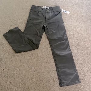 BRANDNEW OLD NAVY DARK GRAY STRAIGHT PANTS,SIZE 5T